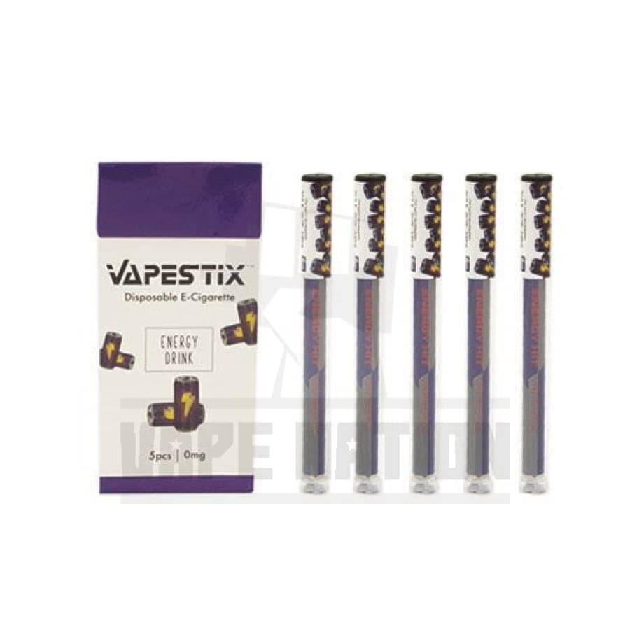 Vapestix Disposable E-Cigarette (5 Pack) Energy Drink Starter Kit