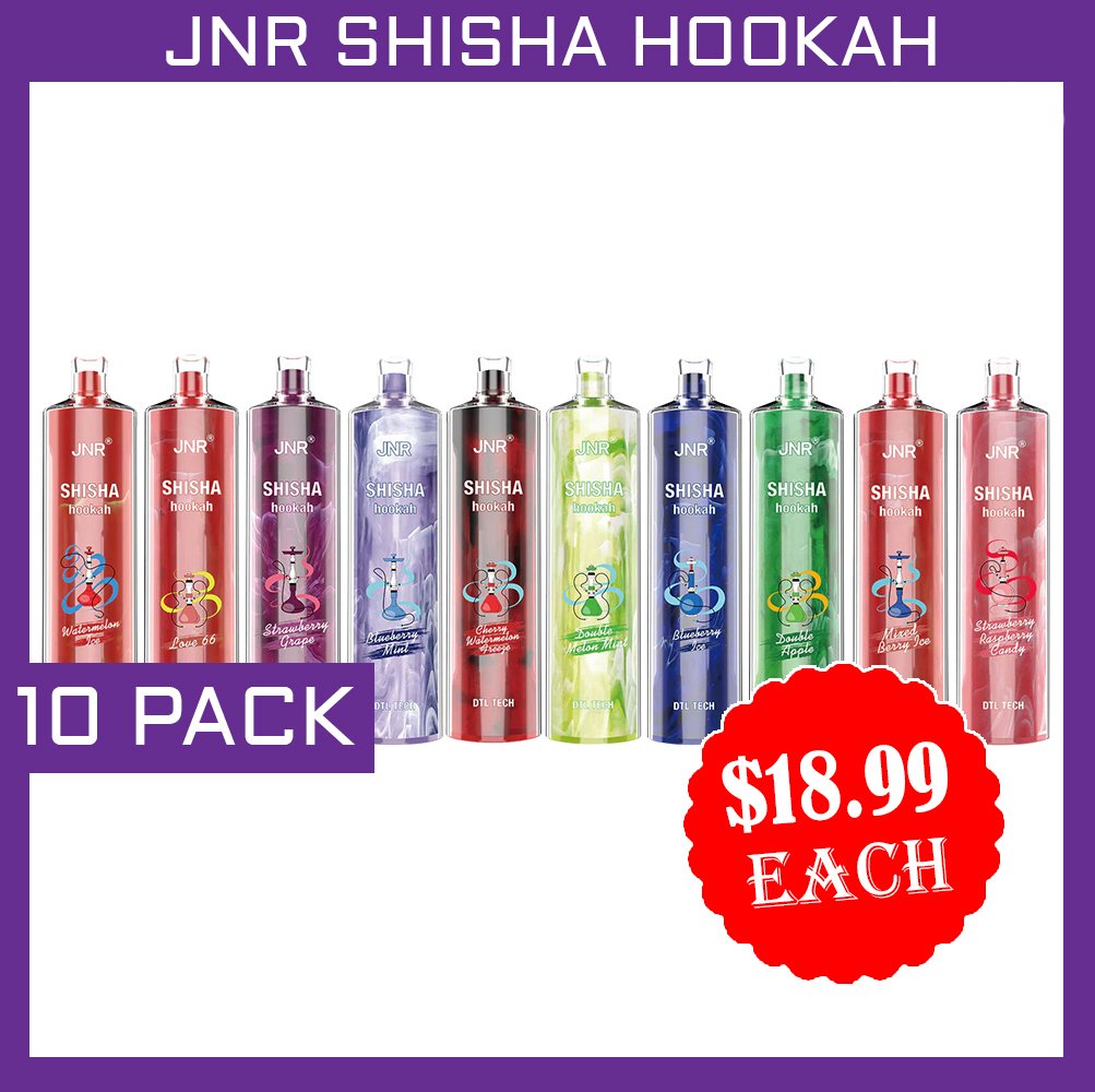 10-packs-3-1.jpg JNR SHISHA HOOKAH – 12000 PUFFS – 10 PACK - Image 1