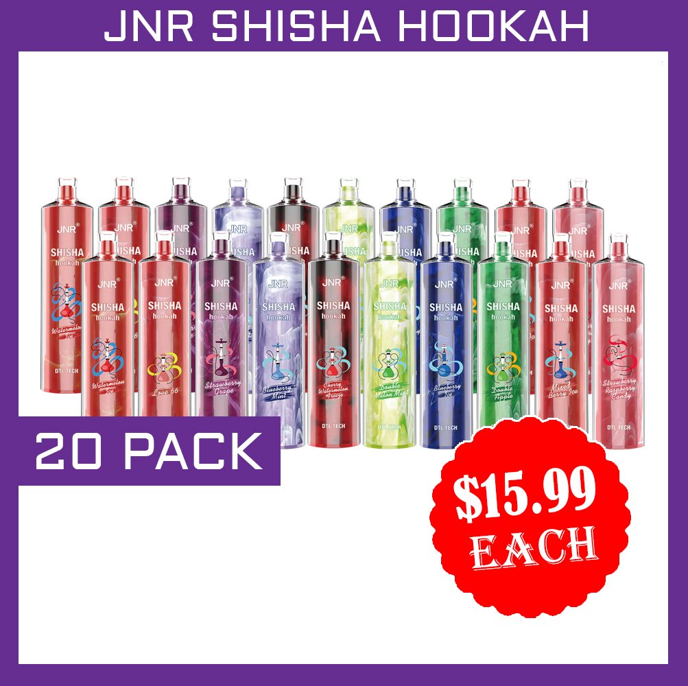 20-packs-4.jpg JNR SHISHA HOOKAH – 12000 PUFFS – 20 PACK - Image 1