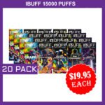 IBUFF SHISHA 15000 PUFFS – 20 PACK