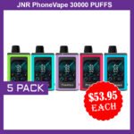JNR PhoneVape – 5 PACK – 30000 PUFFS