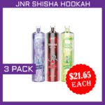 JNR SHISHA HOOKAH – 12000 PUFFS – 3 PACK