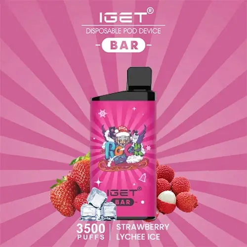 3500-Puff-IGET-Bar-Strawberry-Lychee-Ice-min.webp IGET BAR QUADRUPLE BERRY – 3500 PUFFS - Image 1