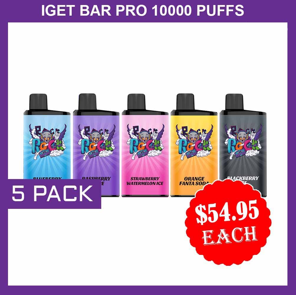 5-packs-1.jpg IGET BAR PRO 10000 PUFFS – 5 PACK - Image 1