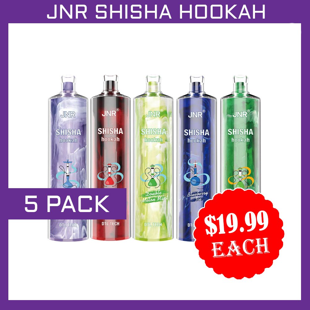 5-packs-3.jpg JNR SHISHA HOOKAH – 12000 PUFFS – 5 PACK - Image 1