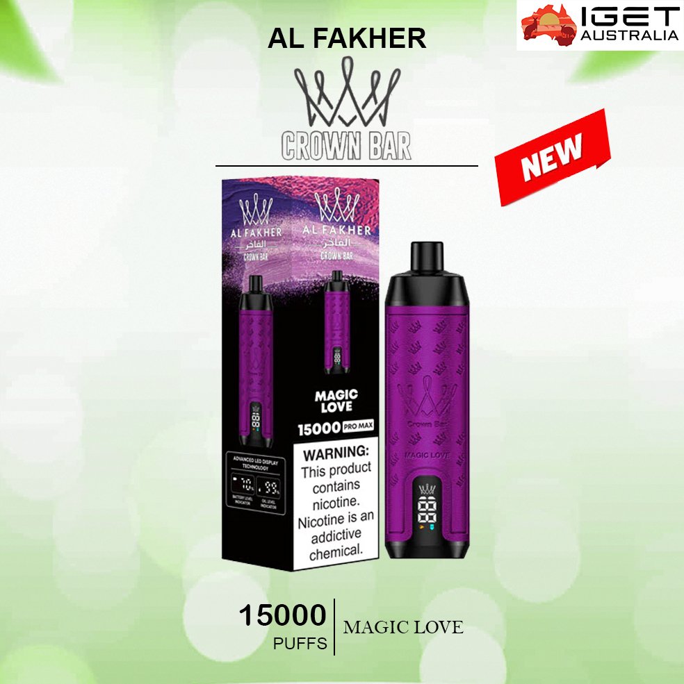 ALFAKHER-CROWN-BAR-MAGIC-LOVE-150000-PUFFS-1.jpg ALFAKHER CROWN BAR – MAGIC LOVE – 15000 PUFFS - Image 1