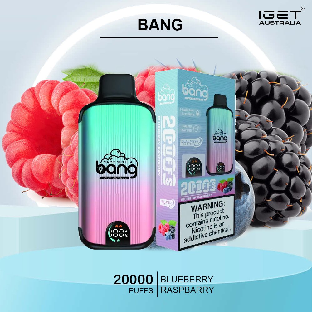 BANG-20000-BLUEBERRY-RASPBARY.jpg BANG – BLUEBERRY RASPBERRY- 20000 PUFFS - Image 1