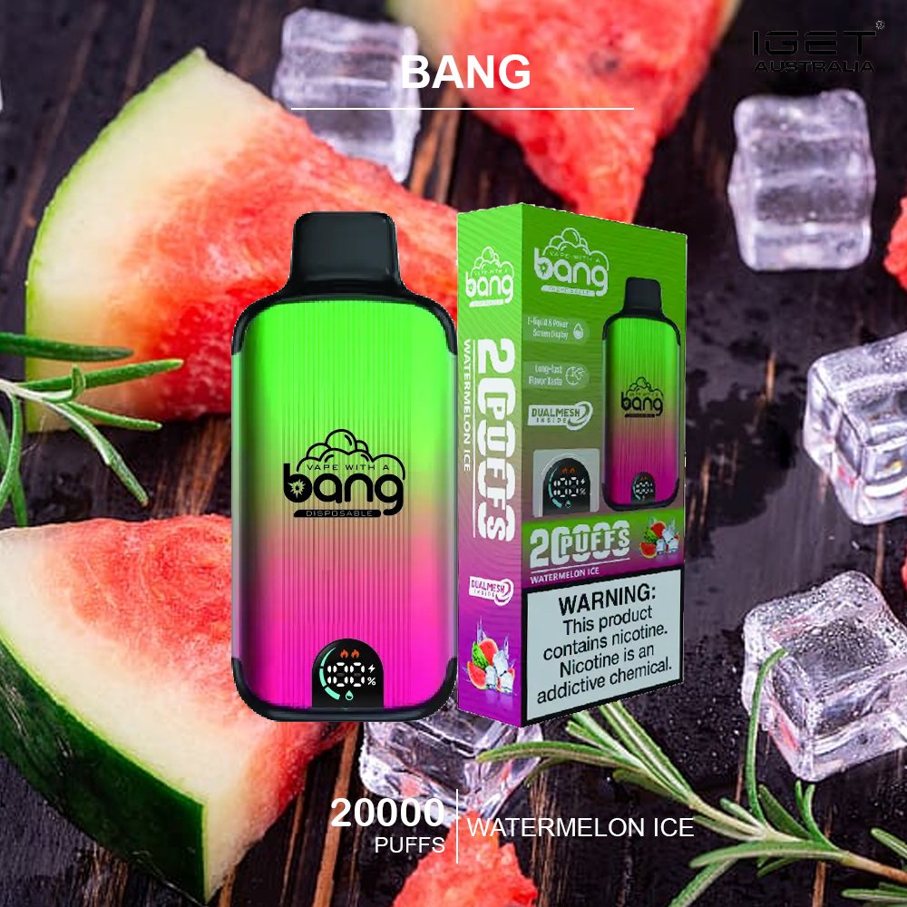 BANG-20000-WATERMELON-ICE.jpg BANG – WATERMELON ICE – 20000 PUFFS - Image 1