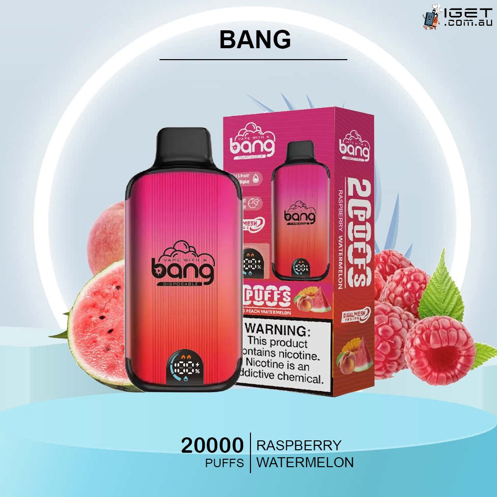 BANG-RASPBERRY-WATERMELON.jpg BANG – RASPBERRY WATERMELON – 20000 PUFFS - Image 1