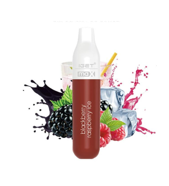 Blackbery-Raspberry-Ice-.png IGET MAX BLACKBERRY RASPBERRY ICE – 2300 PUFFS - Image 1