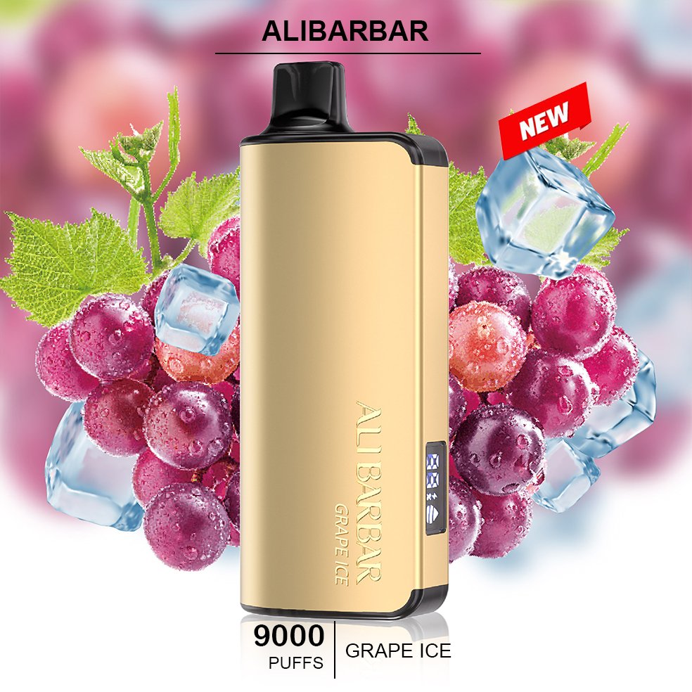 GRAPE-ICE.jpg ALIBARBAR INGOT – GRAPE ICE – 9000 PUFFS - Image 1