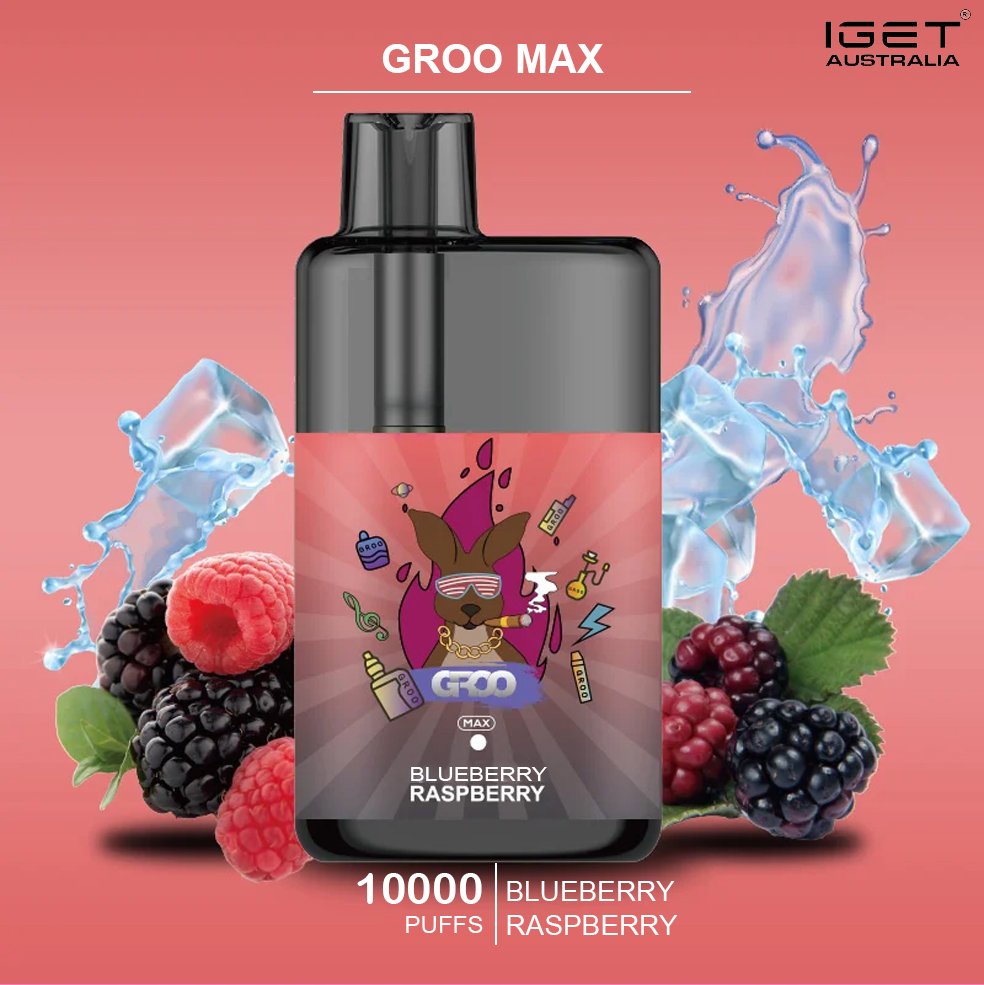 GROO-MAX-BLUEBERRY-RASPBERRY.jpg GROO MAX – BLACKBERRY RASPBERRY – 10000 PUFFS - Image 1