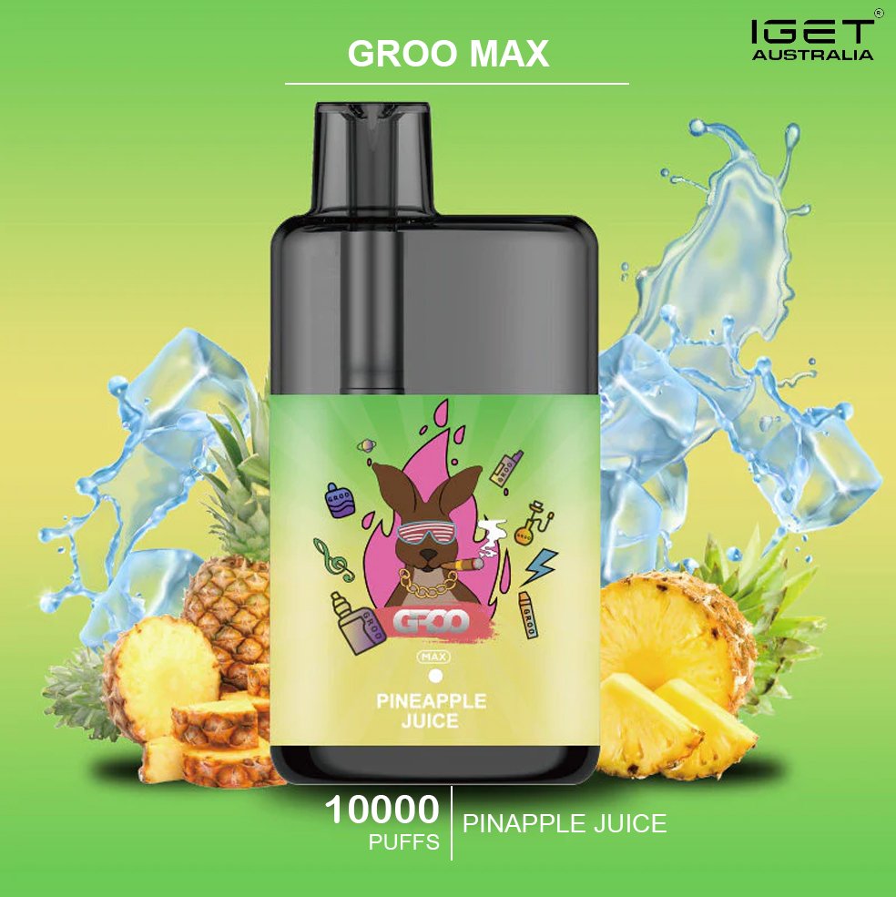 GROO-MAX-PINAPPLE-JUICE.jpg GROO MAX – PINAPPLE JUICE – 10000 PUFFS - Image 1