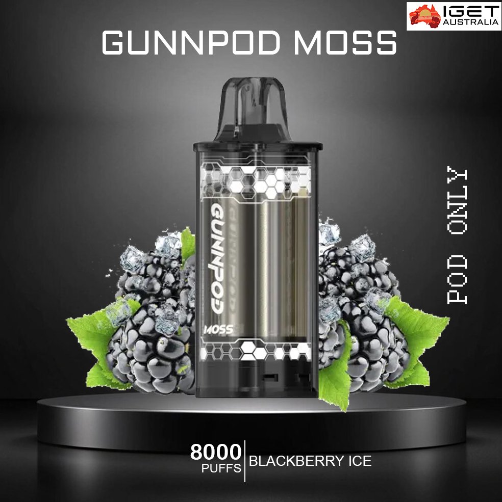 GUNNPOD-MOSS-BLACKBERRY-ICE-8000-PUFFS-POD-ONLY-1.jpg GUNNPOD MOSS – BLACKBERRY ICE- 8000 PUFFS – POD ONLY - Image 1