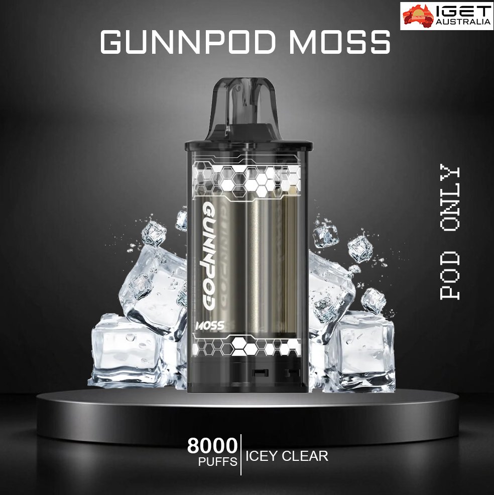 GUNNPOD-MOSS-ICE-CLEAR-8000-PUFFS-POD-ONLY-1.jpg GUNNPOD MOSS – ICY CLEAR – 8000 PUFFS – POD ONLY - Image 1