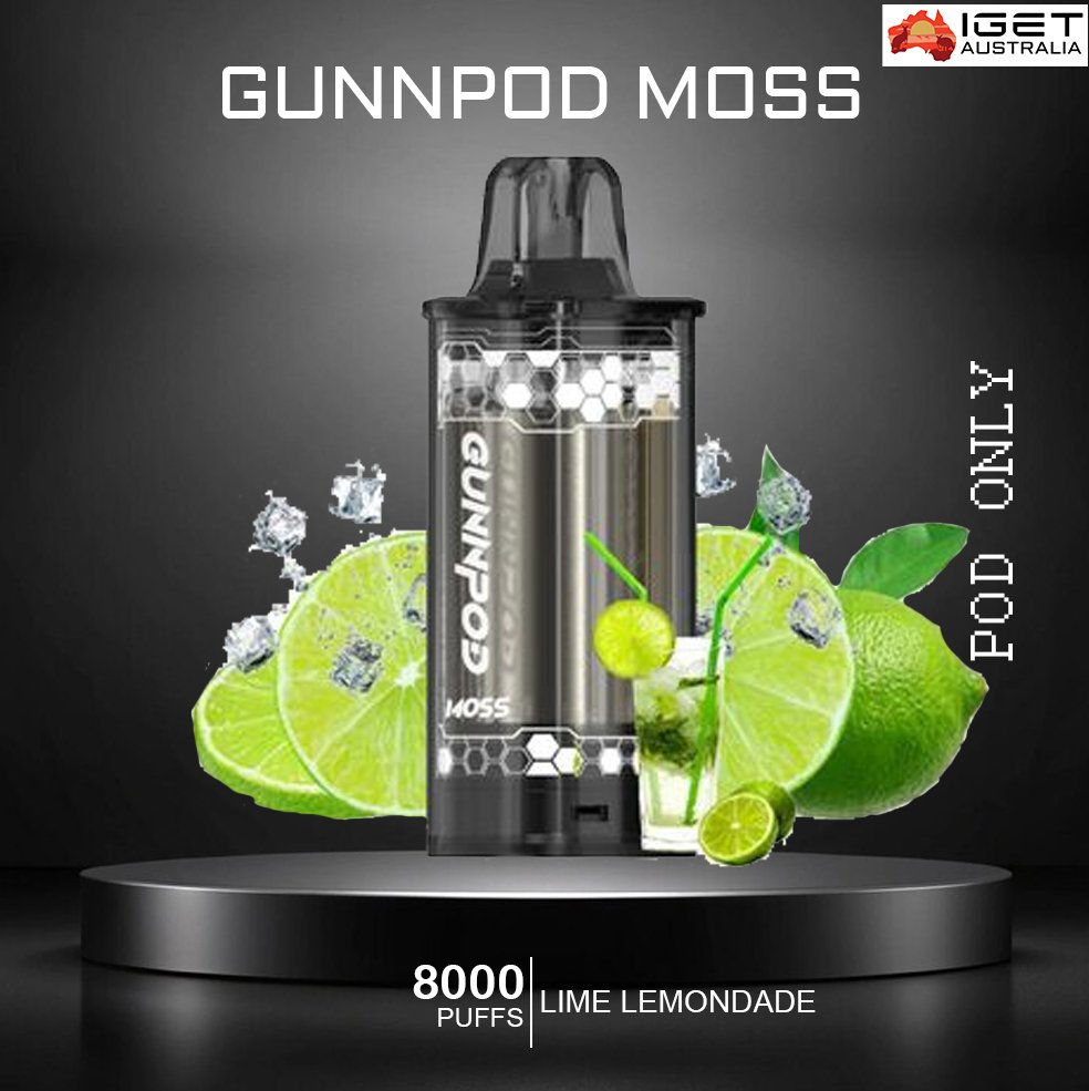 GUNNPOD-MOSS-LIME-LEMONDADE-8000-PUFFS-POD-ONLY-1.jpg GUNNPOD MOSS – LIME LEMONDADE – 8000 PUFFS – POD ONLY - Image 1