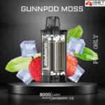 GUNNPOD MOSS – LUSH BAYBERRY ICE – 8000 PUFFS – POD ONLY
