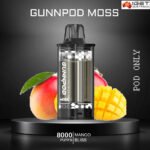 GUNNPOD MOSS – MANGO BLISS – 8000 PUFFS – POD ONLY