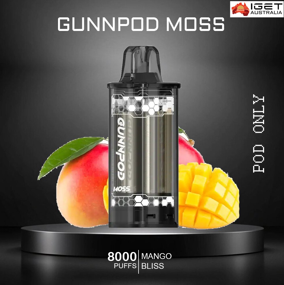 GUNNPOD-MOSS-MANGO-BLISS-8000-PUFFS-POD-ONLY-1.jpg GUNNPOD MOSS – MANGO BLISS – 8000 PUFFS – POD ONLY - Image 1