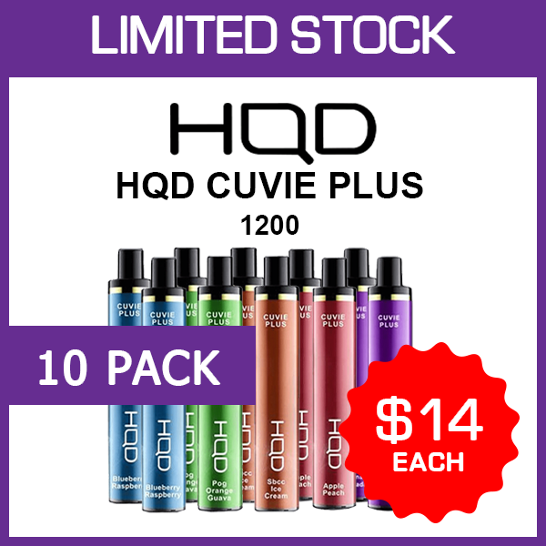HQD-CUVIE-PLUS-10-1.png HQD CUVIE PLUS – 1200 PUFFS – 10 PACK - Image 1