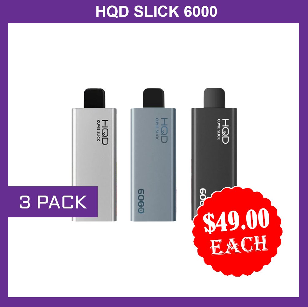 HQD-SLICK-3-PACKS.jpg HQD SLICK – 3 PACK- 6000 PUFFS - Image 1