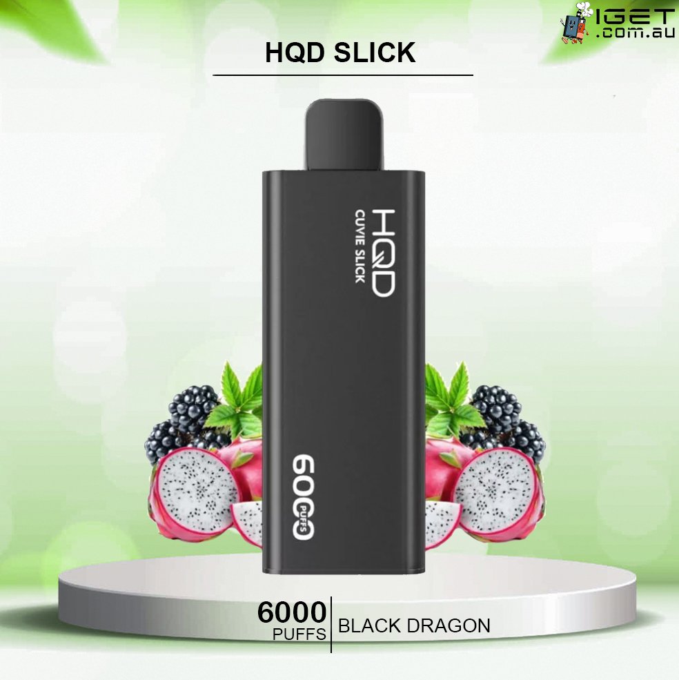 HQD-SLICK-BLACK-DRAGON-6000-PUFFS.jpg HQD SLICK BLACK DRAGON – 6000 PUFFS - Image 1