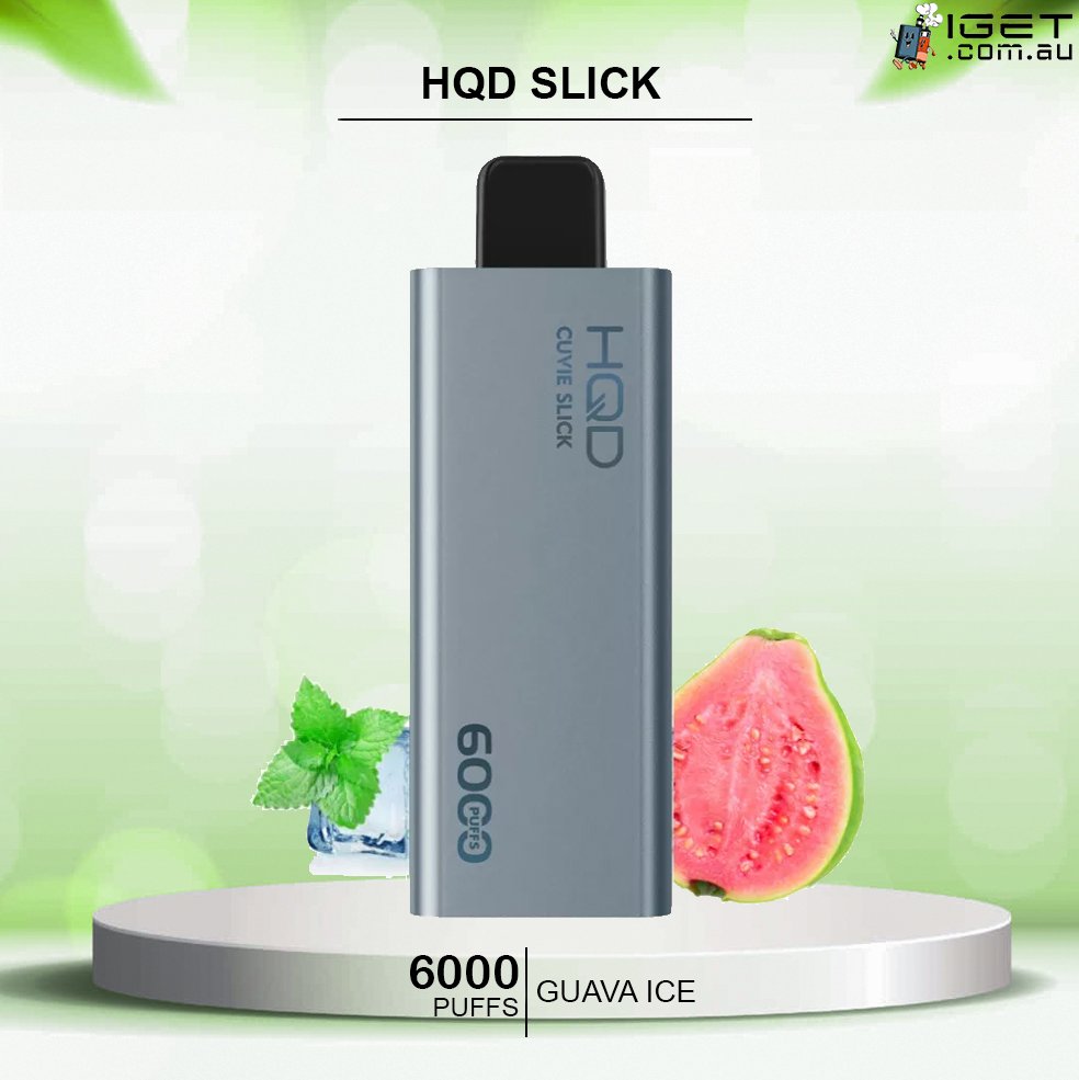 HQD-SLICK-GUAVA-ICE-6000-PUFFS.jpg HQD SLICK GUAVA ICE – 6000 PUFFS - Image 1