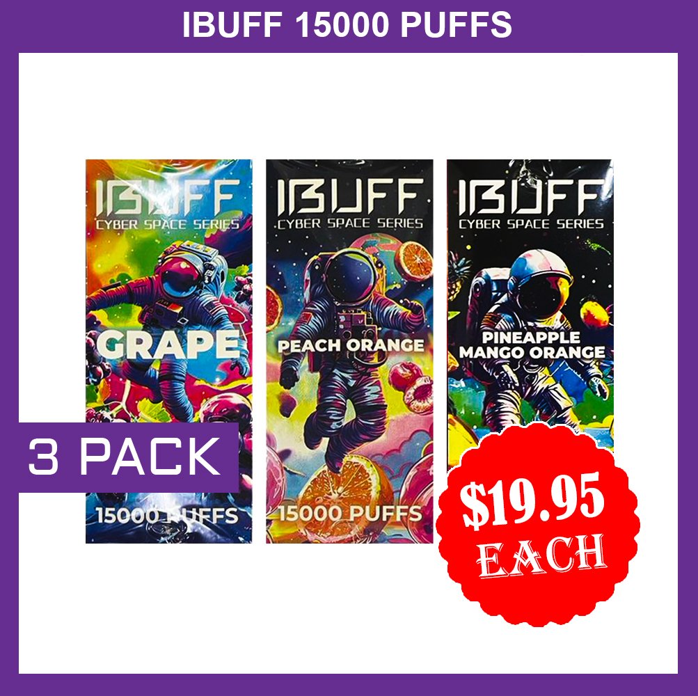IBUFF-SHISHA-10000-PUFFS-–-3-PACK.jpg IBUFF SHISHA 15000 PUFFS – 3 PACK - Image 1
