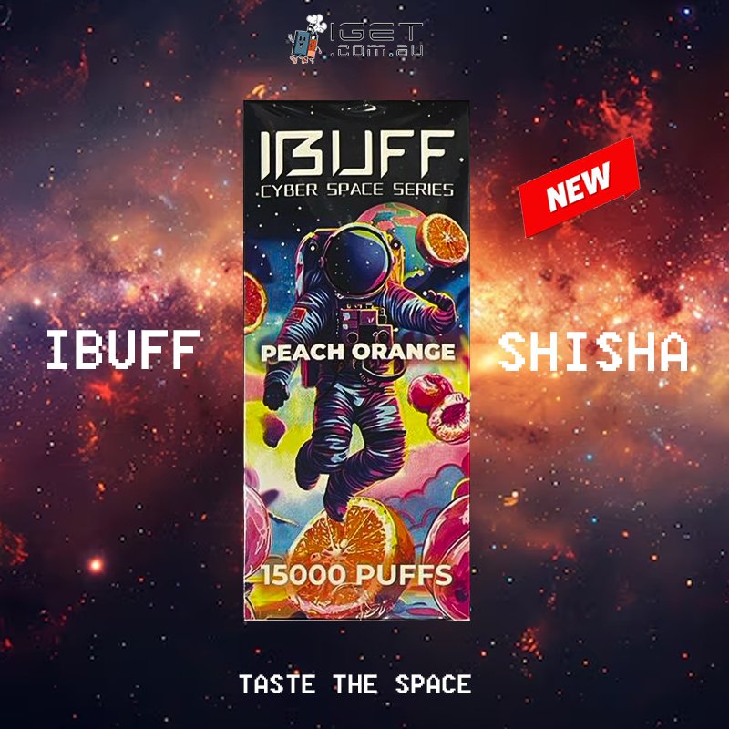 IBUFF-SHISHA-PEACH-ORANGE-15000-PUFFS.jpg IBUFF SHISHA – PEACH ORANGE – 15000 PUFFS - Image 1