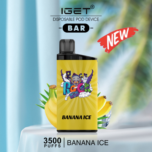 IGET-BAR-Banana-Ice.png IGET BAR BANANA ICE – 3500 PUFFS - Image 1