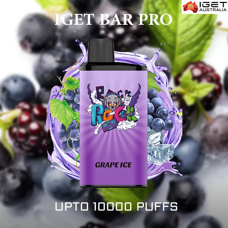 IGET-BAR-PRO-GRAPE-ICE-10000-PUFFS-1.jpg IGET BAR PRO – GRAPE ICE – 10000 PUFFS - Image 1