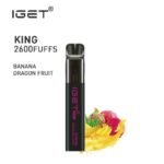IGET KING BANANA DRAGON FRUIT – 2600 PUFFS