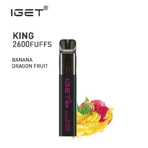 IGET-KING-BANANA-DRAGON-FRUIT.jpg IGET KING BANANA DRAGON FRUIT – 2600 PUFFS - Image 1