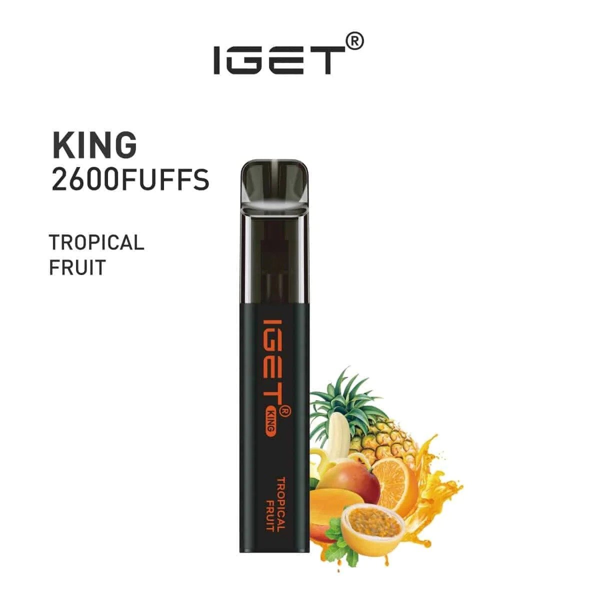 IGET-KING-TROPICAL-FRUIT.jpg IGET KING TROPICAL FRUIT – 2600 PUFFS - Image 1