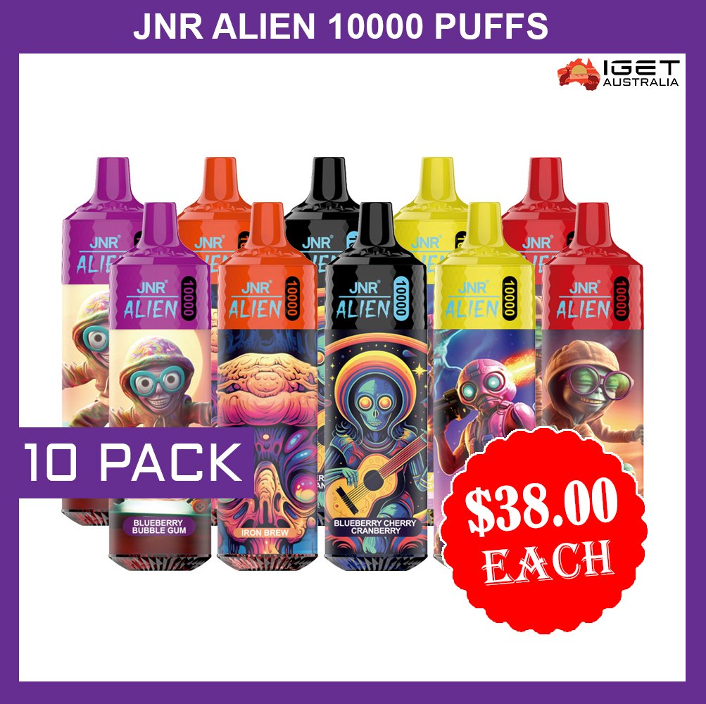 JNR-ALIEN-10000-PUFFS-10-PACK.jpg JNR ALIEN 10000 PUFFS – 10 PACK - Image 1