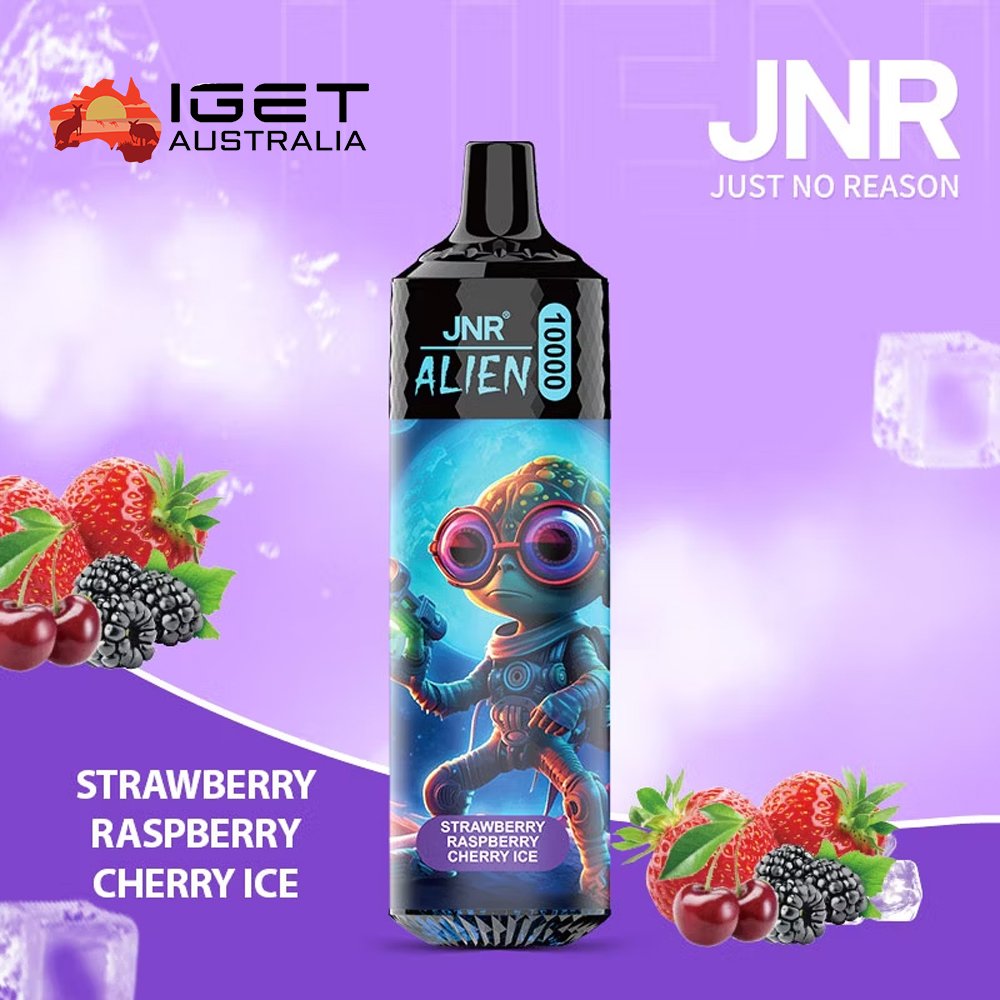 JNR-ALIEN-STRAWBERRY-RASPBERRY-ICE-10000-PUFFS.jpg JNR ALIEN STRAWBERRY RASPBERRY CHERRY ICE – 10000 PUFFS - Image 1