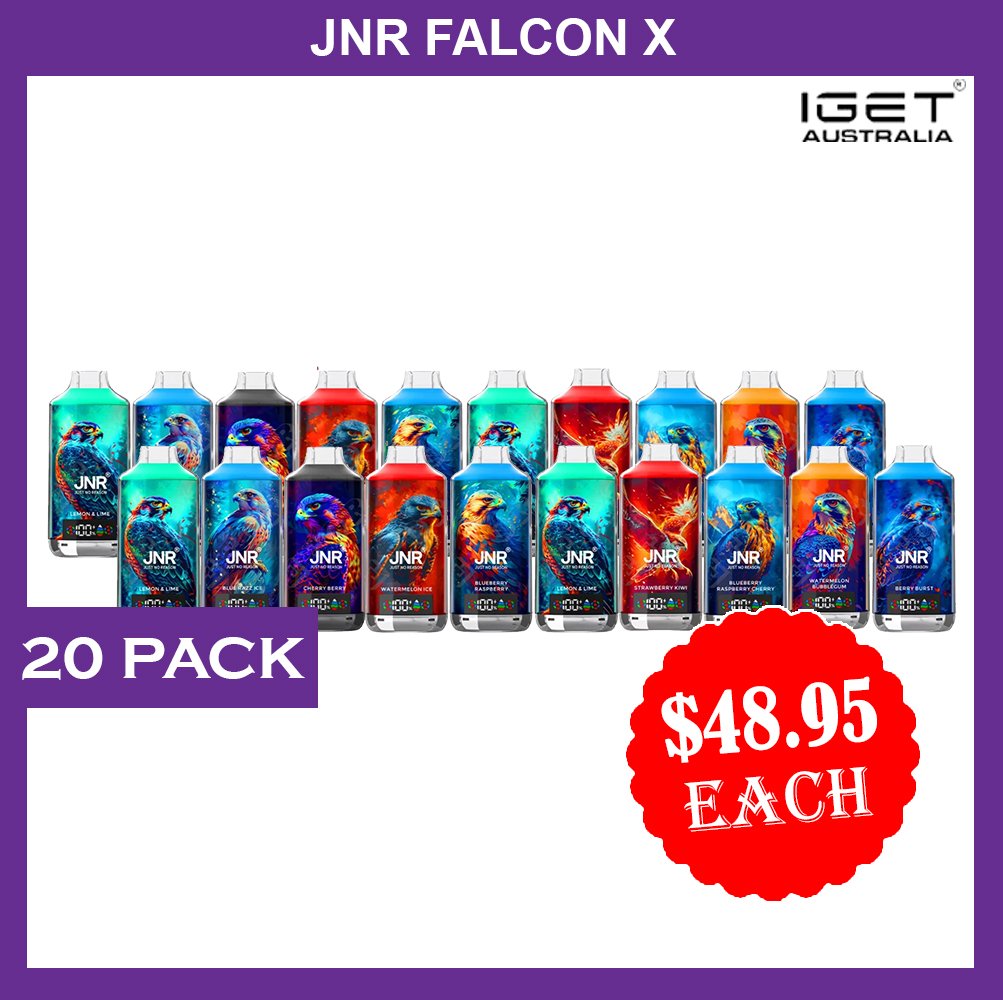 JNR-FALCON-18000-PUFFS-20-PACKS-1.jpg JNR FALCON X – 18000 PUFFS – 20 PACK - Image 1