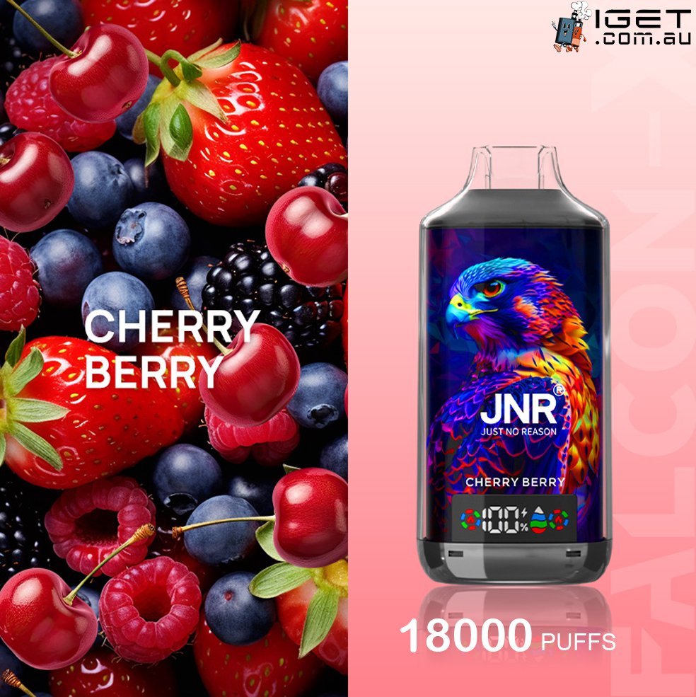 JNR-FALCON-X-CHERRY-BERRY-18000-PUFFS.jpg JNR FALCON -X CHERRY BERRY – 18000 PUFFS - Image 1