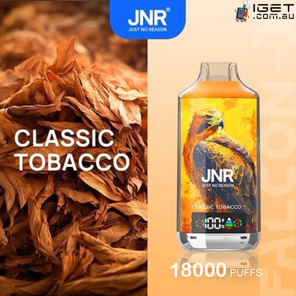 JNR-FALCON-X-CLASIC-TOBACCO-18000-PUFFS.jpg JNR FALCON -X CLASSIC TOBACCO – 18000 PUFFS - Image 1