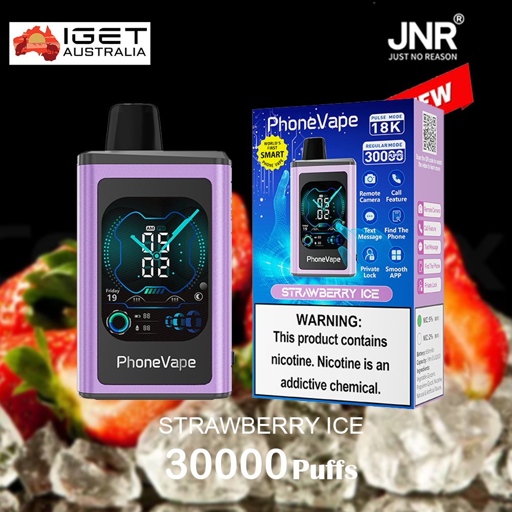 JNR-PhoneVape-STRAWBERRY-ICE-30000-Puffs-1.jpg JNR PhoneVape STRAWBERRY ICE – 30000 PUFFS - Image 1