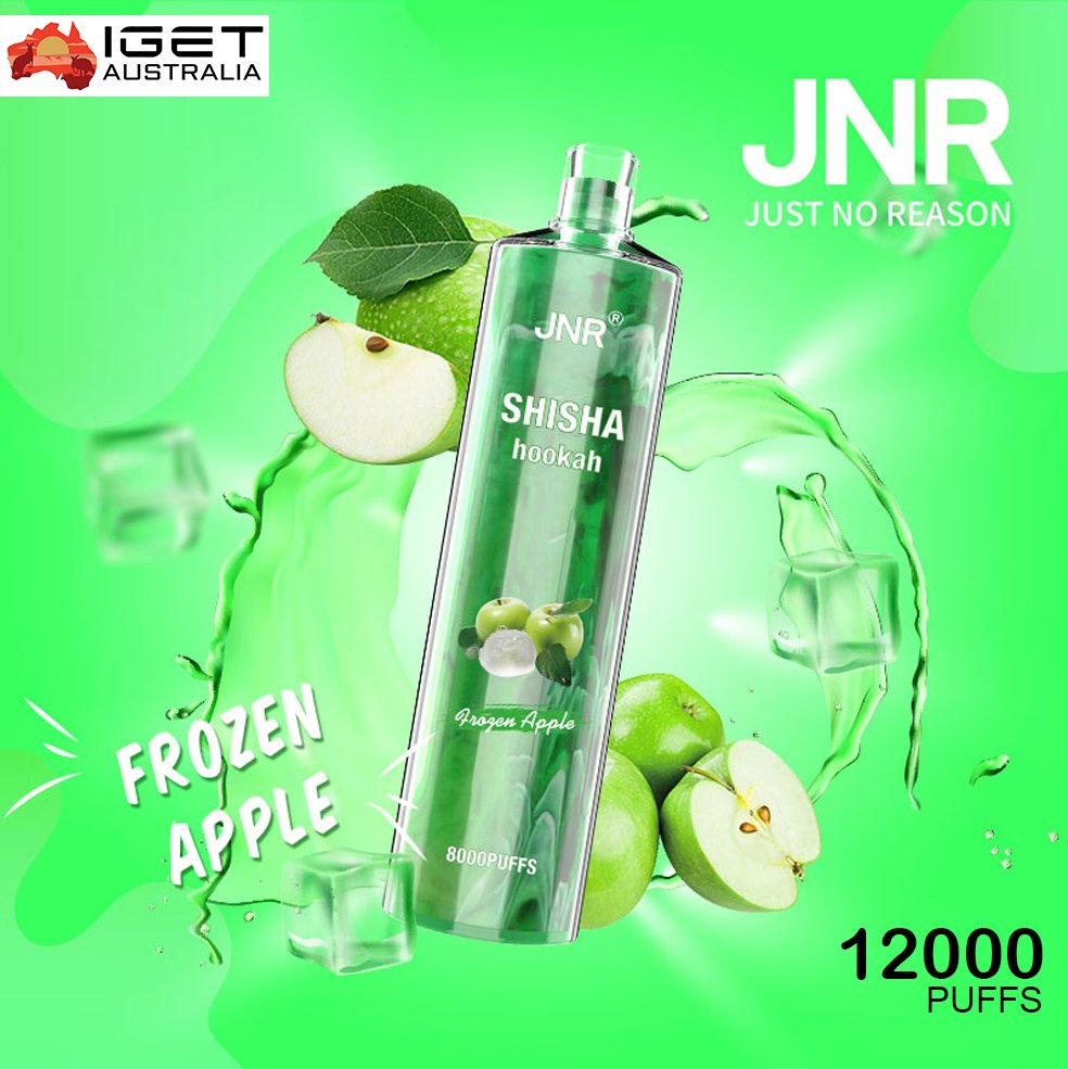 JNR-SHISHA-HOOKAH-FROZEN-APPLE-12000-PUFFS-1.jpg JNR SHISHA HOOKAH – FROZEN APPLE – 12000 PUFFS - Image 1