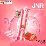 JNR SHISHA HOOKAH – STRAWBERRY RASPBERRY CANDY – 12000 PUFFS