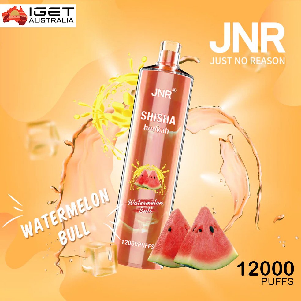 JNR-SHISHA-HOOKAH-WATERMELON-BULL-12000-PUFFS-1.jpg JNR SHISHA HOOKAH – WATERMELON BULL – 12000 PUFFS - Image 1