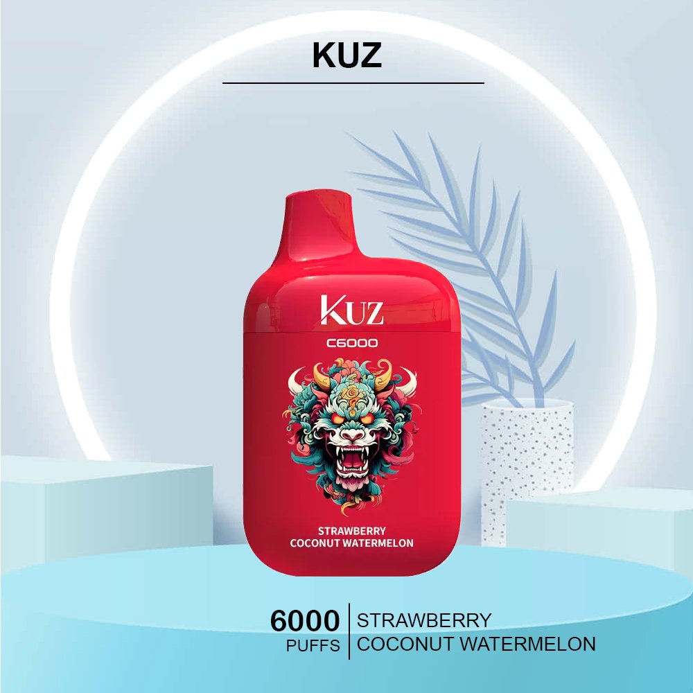 KUZ-STRAWBERRY-COCONUT-WATERMELON-6000-PUFFS.jpg KUZ STRAWBERRY COCONUT WATERMELON – 6000 PUFFS - Image 1