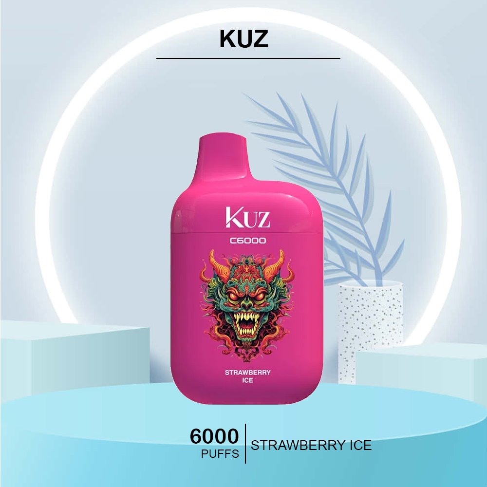 KUZ-STRAWBERRY-ICE-6000-PUFFS.jpg KUZ – STRAWBERRY ICE – 6000 PUFFS - Image 1
