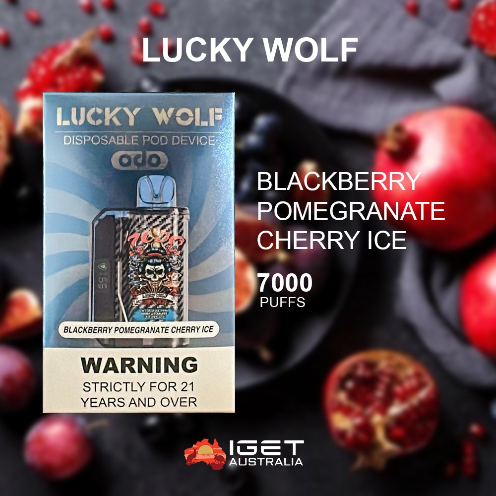 LUCKY-WOLF-BLACKBERRY-POMEGRANATE-CHERRY-ICE-7000-PUFFS.jpg LUCKY WOLF BLACKBERRY POMEGRANATE CHERRY ICE – 7000 PUFFS - Image 1