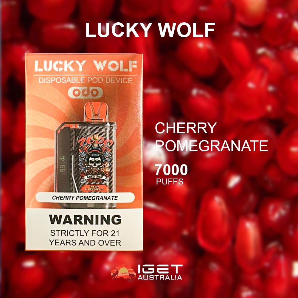 LUCKY-WOLF-CHERRY-POMEGRANATE-70000-PUFFS.jpg LUCKY WOLF CHERRY POMEGRANATE – 7000 PUFFS - Image 1