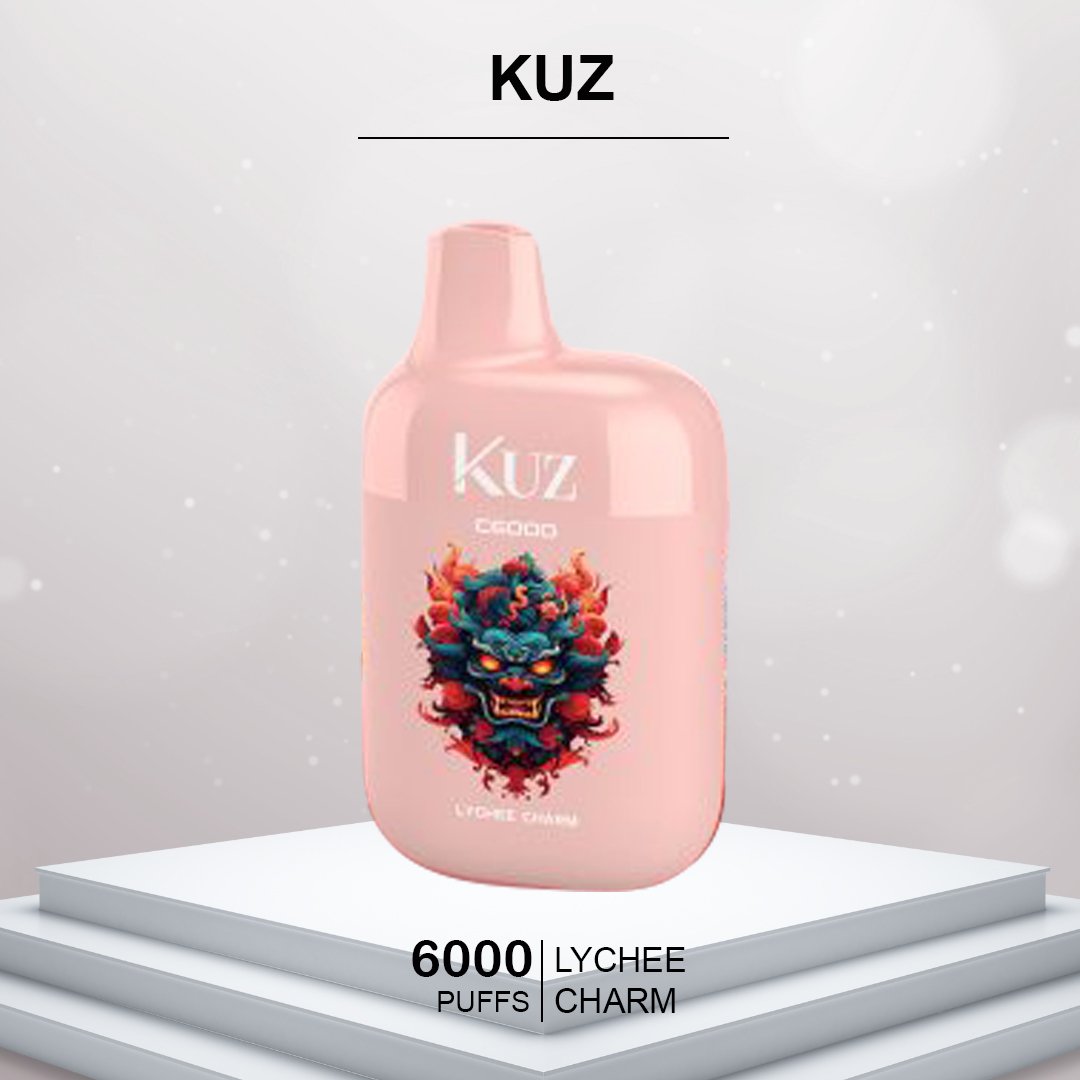 Green natural new skincare product instagram post - 1 KUZ LYCHEE CHARM – 6000 PUFFS - Image 1