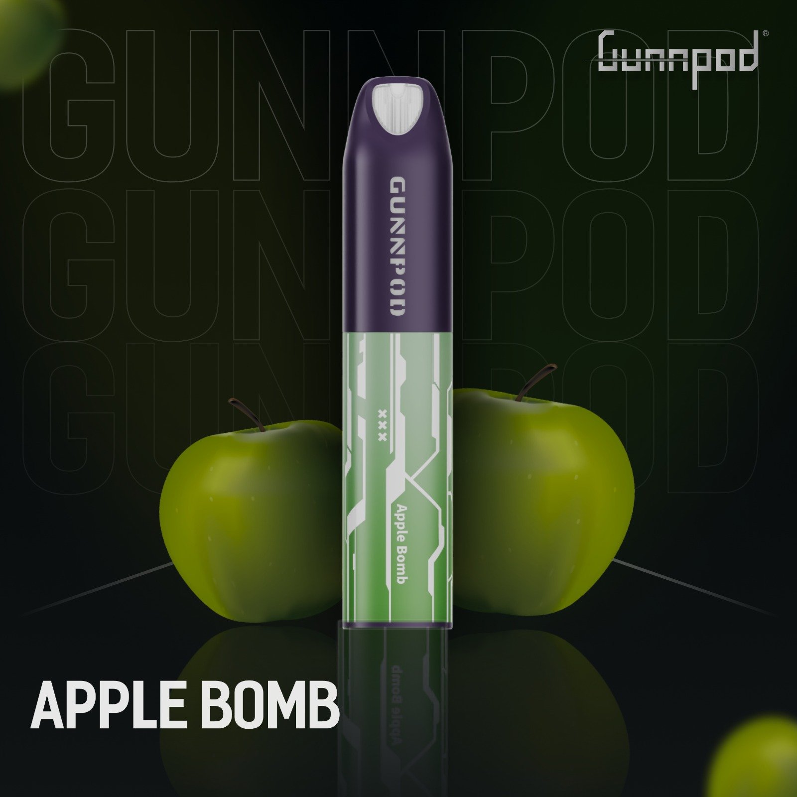PHOTO-2023-10-23-15-00-13-2.jpg GUNNPOD LUME APPLE BOMB – 5000 PUFFS - Image 1