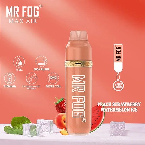 PHOTO-2023-10-23-15-24-22-9.jpg MR FOG PEACH STRAWBERRY WATERMELON ICE – 3600 PUFFS - Image 1